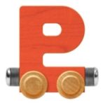 Wooden Letter Train- P