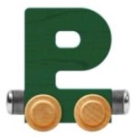 Wooden Letter Train- P