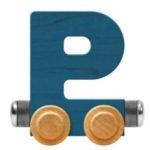 Wooden Letter Train- P