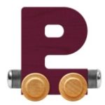 Wooden Letter Train- P