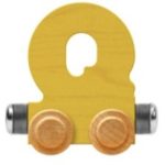 Wooden Letter Train- Q