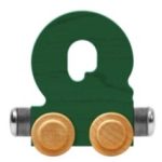 Wooden Letter Train- Q