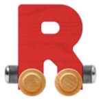 Wooden Letter Train- R