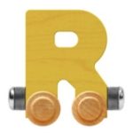 Wooden Letter Train- R