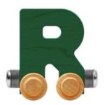 Wooden Letter Train- R