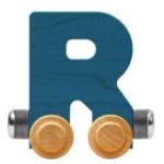 Wooden Letter Train- R