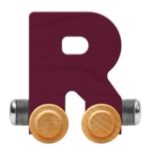 Wooden Letter Train- R