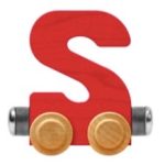 Wooden Letter Train- S