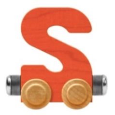 Wooden Letter Train- S