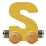 Wooden Letter Train- S