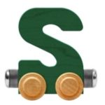 Wooden Letter Train- S