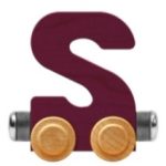 Wooden Letter Train- S