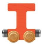 Wooden Letter Train- T