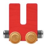Wooden Letter Train- U