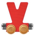 Wooden Letter Train- V