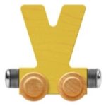 Wooden Letter Train- V