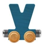 Wooden Letter Train- V