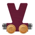 Wooden Letter Train- V