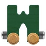 Wooden Letter Train- W