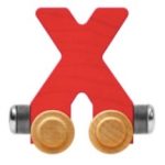 Wooden Letter Train- X