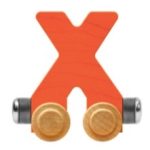 Wooden Letter Train- X