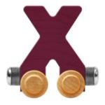 Wooden Letter Train- X