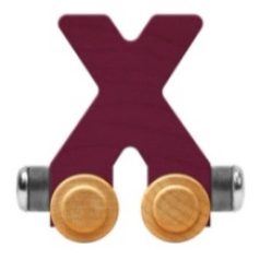 Wooden Letter Train- X