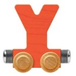 Wooden Letter Train- Y
