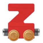Wooden Letter Train- Z