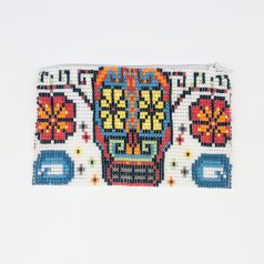 Beaded Day of the Dead Coin Purse