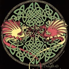 Celtic Art T-Shirt- Keltic Dragons