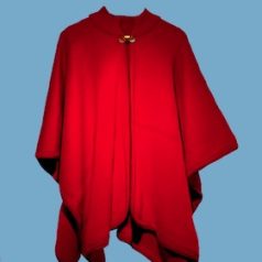 Alpaca and Wool Capes- Red