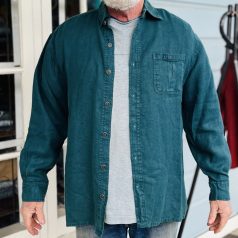 Dash Hemp Button-Up- Teal
