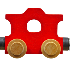 Wooden Letter Train- Caboose Copy